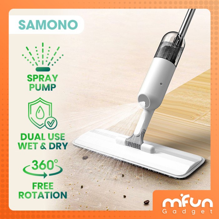 SAMONO Spray Mop Ultra 360 Derajat - Alat Pel Lantai Spray Pump 360