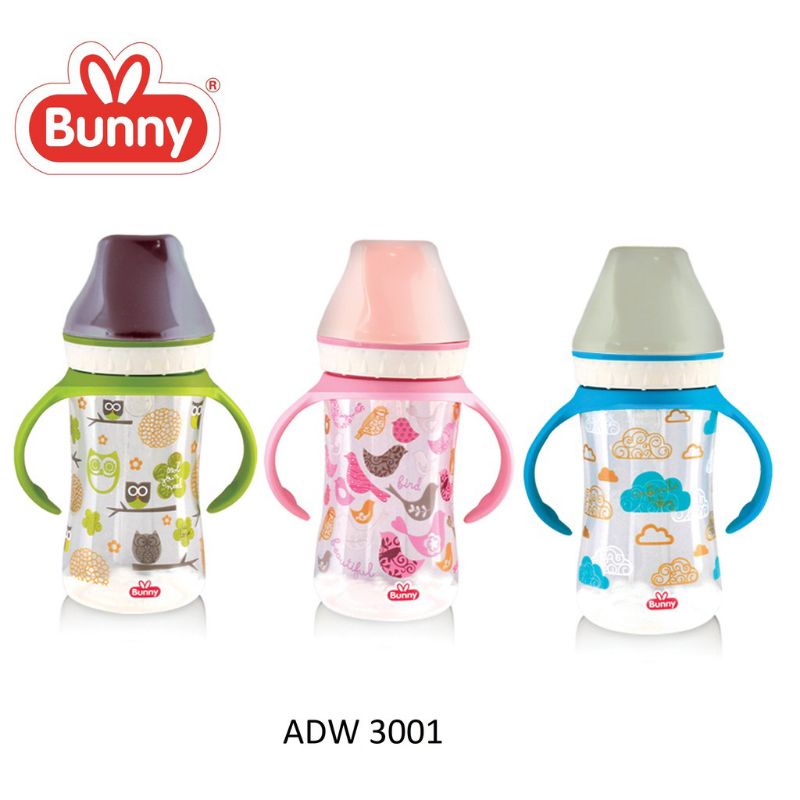 ADW-3001 LustyBunny Botol Susu Bayi Wide Neck Gagang 250ml Lusty Bunny Bottle Handle