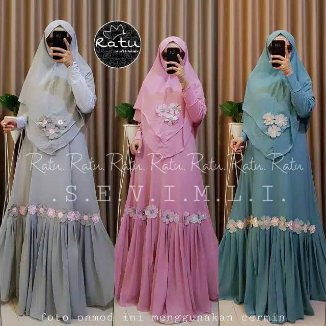 Syar'i sevimli ratu hijab mewah/grosir murah orzinal solo