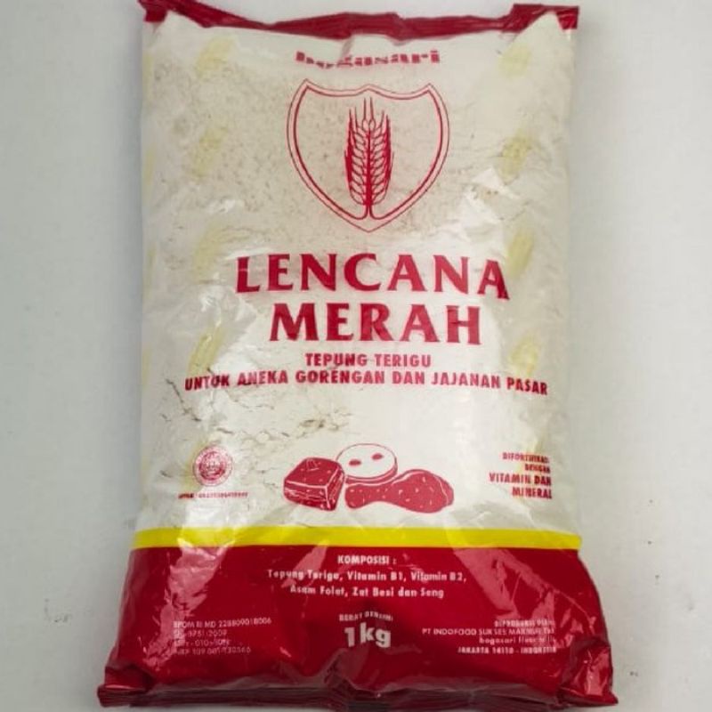 

tepung terigu lencana merah perpcs