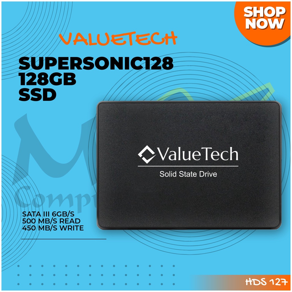 ValueTech Supersonic128 128GB SATA III 6GB/s 2.5" SSD