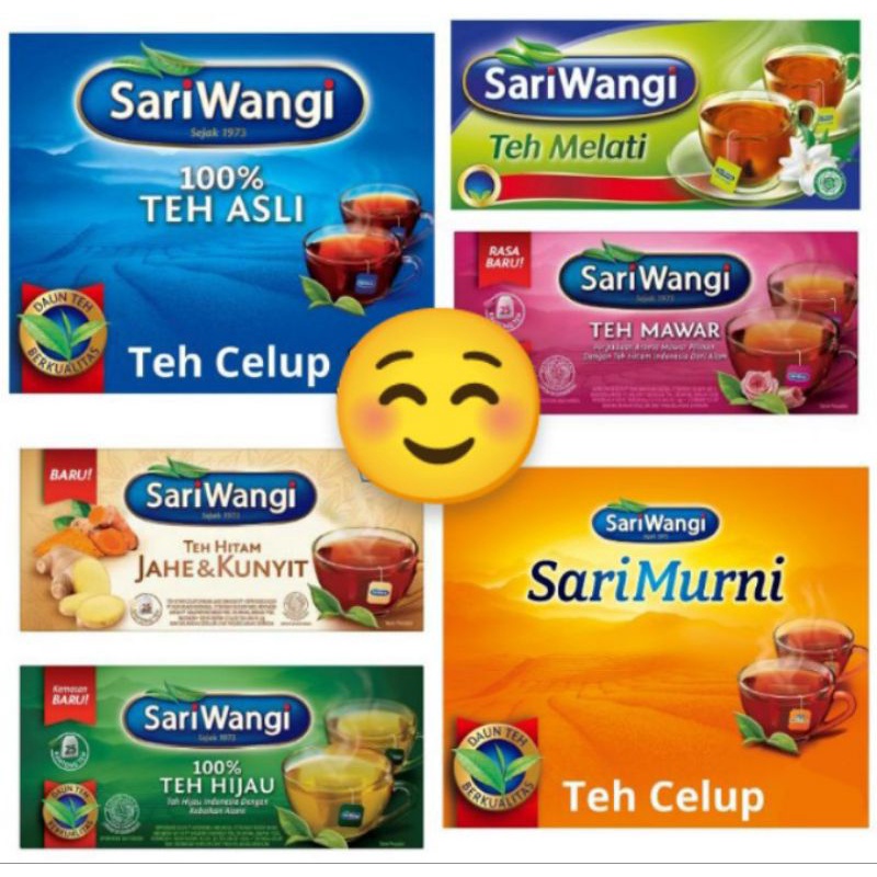 

SARIWANGI SARIMURNI TEH CELUP ISI 20 30 50 100 KANTONG SARI WANGI