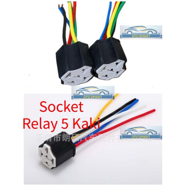 Relay Klakson /Relay Transparan 4 Kaki 5 Kaki 12V &amp; 24V 80A