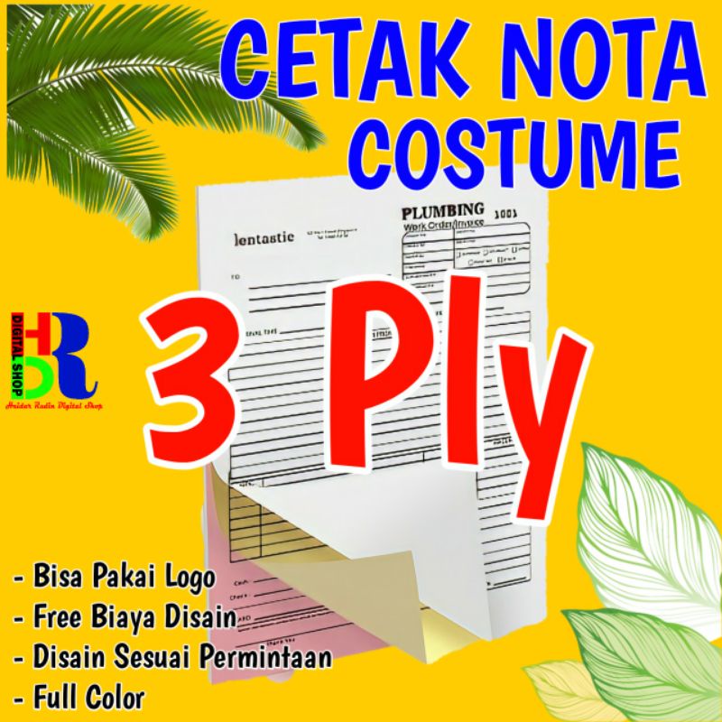 

Nota 3ply Custome 100 Rangakap F4/Folio
