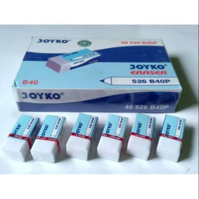 

Pengahapus Joyko B40P /Stip Kecil/Penghapus Kecil warna Putih 1 pak Isi (40pcs)