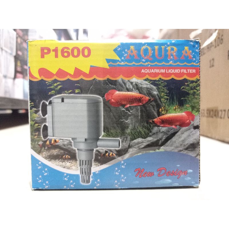 PROMO MURAH POMPA AQUARIUM KOLAM HIDROPONIK AQURA P 1600