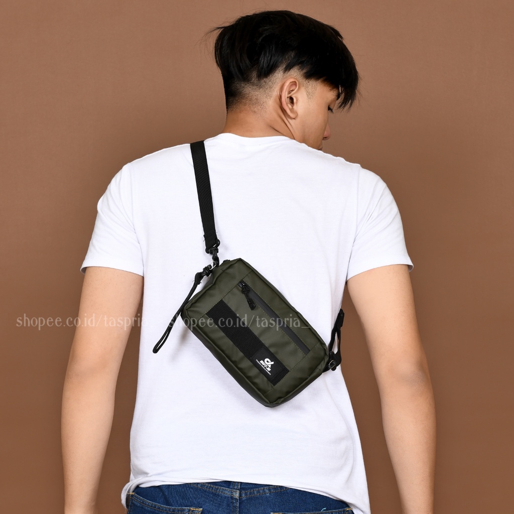 Diff.id - Tas Selempang Pria Sling Bag Felix Waterproof Clutch Bag Pria Anti Air Waist Bag Pouch Bag Pria