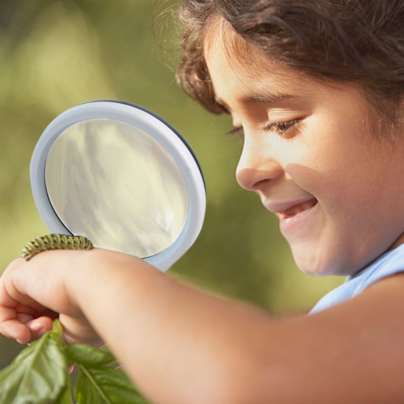 2in1 Pembesar Dengan Lampu 3 LED Membaca Magnifying Glass Kaca Pembesar LED