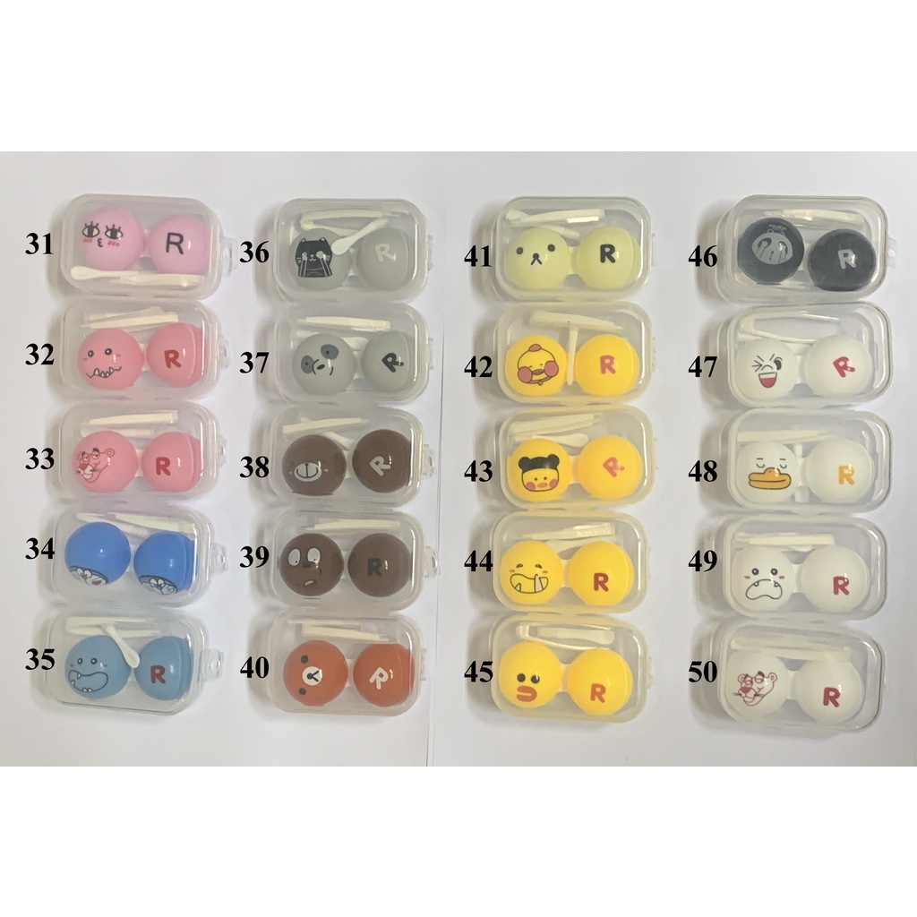 Tempat Softlens KARAKTER ANIMAL / Kotak Lensa + Capitan + Tongkat-3
