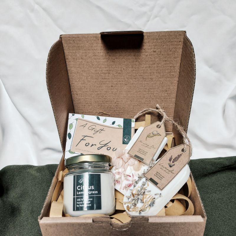 Hampers Soy Scented Candle + Sachet Wax | Gift Set 02 | Naturscent