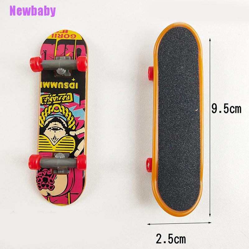 (Newbaby) Mainan Skateboard Jari Bahan Plastik