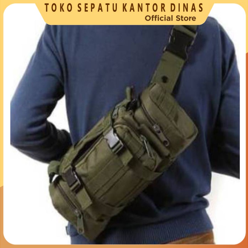 Terlaris TAS SELEMPANG HIJAU ARMY KOREA - TAS SAMPING ARMY - TAS TACTICAL HIJAU ARMY