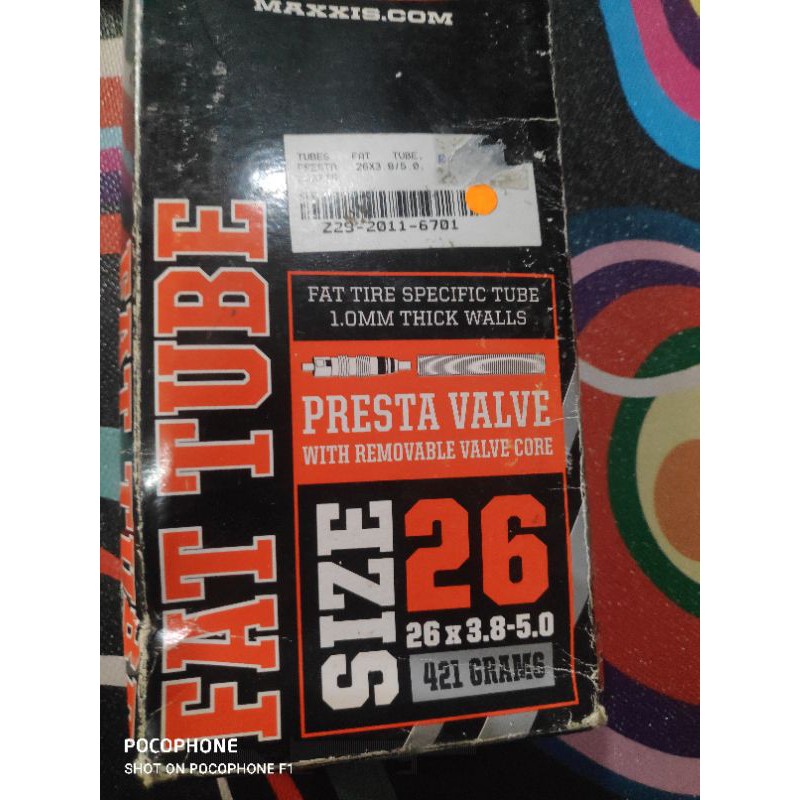 BAN DALAM MAXXIS 26X 3.80/5.00
