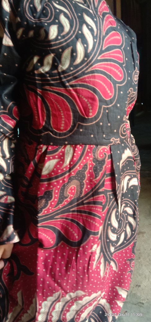 Baru Gamis|tunik|[bisa Cod] Dress Dres Terusan Baju Seragam Batik Anak Perempuan 2836 Balita Tk Sd