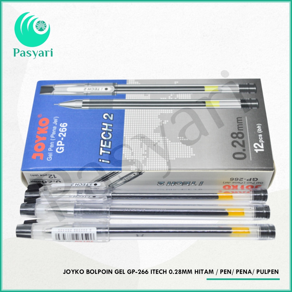 

Joyko Bolpoin Gel Gp-266 Itech 0.28mm Hitam / Pen/ Pena/ Pulpen