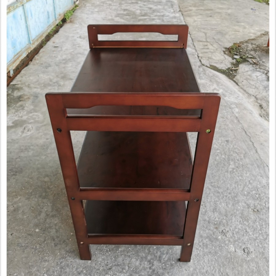 Rak Serbaguna kayu 3 susun/ rak tv / rak aquarium