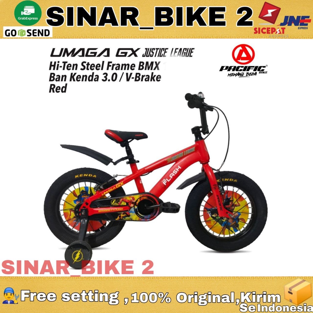 Sepeda Anak Laki BMX PACIFIC UMAGA GX Edisi JUSTICE LEAGE Uk.12 16 18