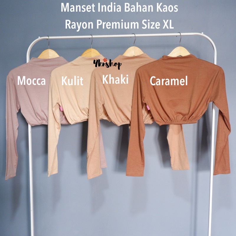 Manset India size XL Bahan Kaos Rayon Premium