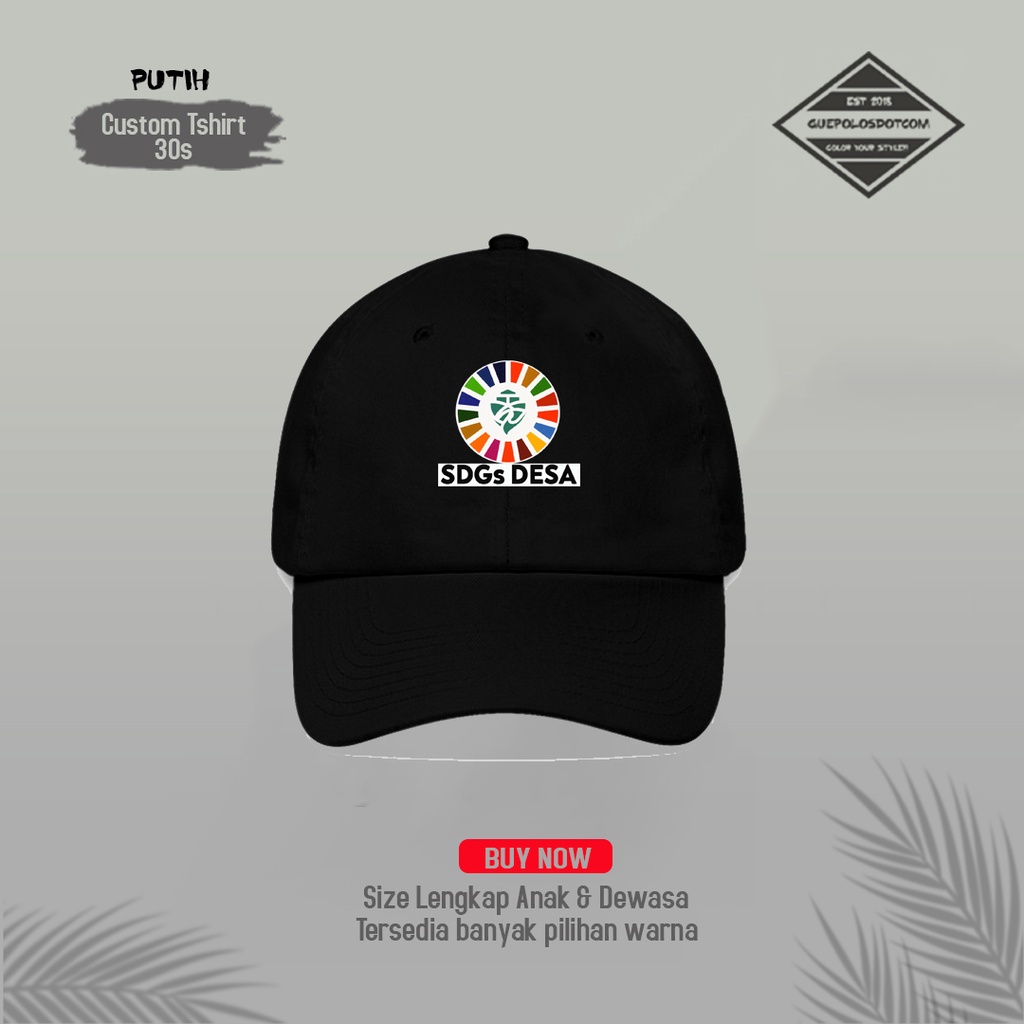 TOPI SDGs DESA 04 - Topi KEMENTERIAN DESA - TOPI BASEBALL SDGS kemendes FREE NAMA DESA - CUSTOM TOPI