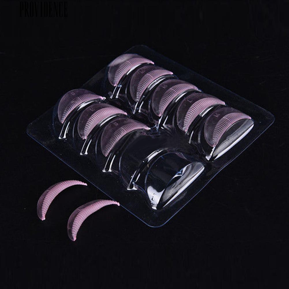 [Bayar Di Tempat] 10 Pcs Silicone Eyelash Curler Curling Perming Palsu Eye Lashes Perisai Pad Kit