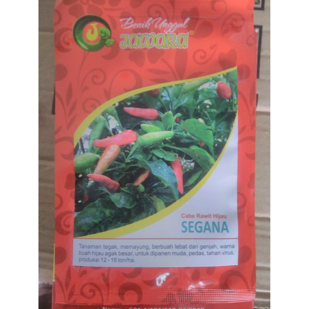 Benih Cabe Rawit Hijau SEGANA 10gr Berkualitas