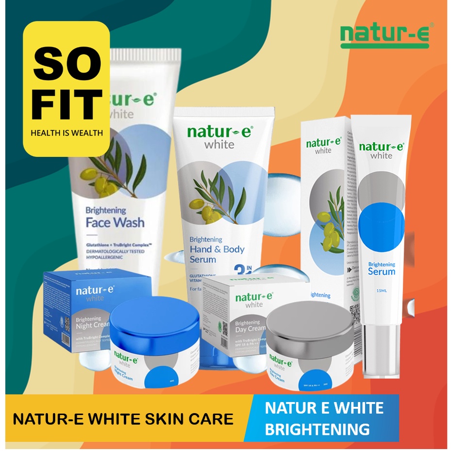 NATUR E White Brightening Series Skin Care / Perawatan wajah Nature