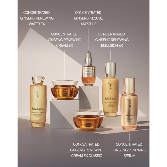 Sulwhasoo concentrated ginseng renewing cream EX 10ml 60ml / Cream EX Classic 60ml