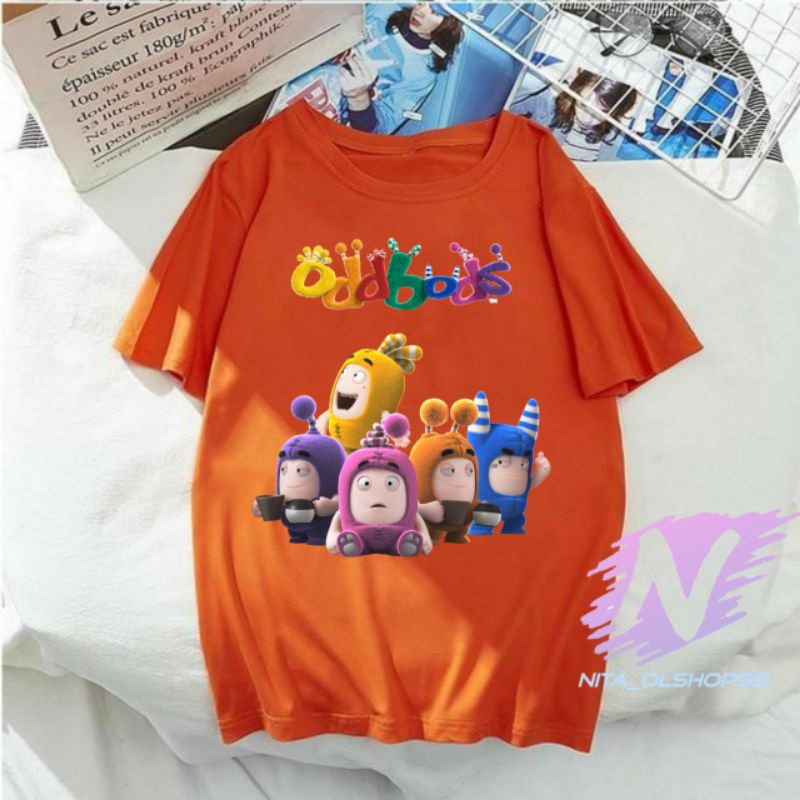 kaos oddbods baju kaos anak kartun oddbods