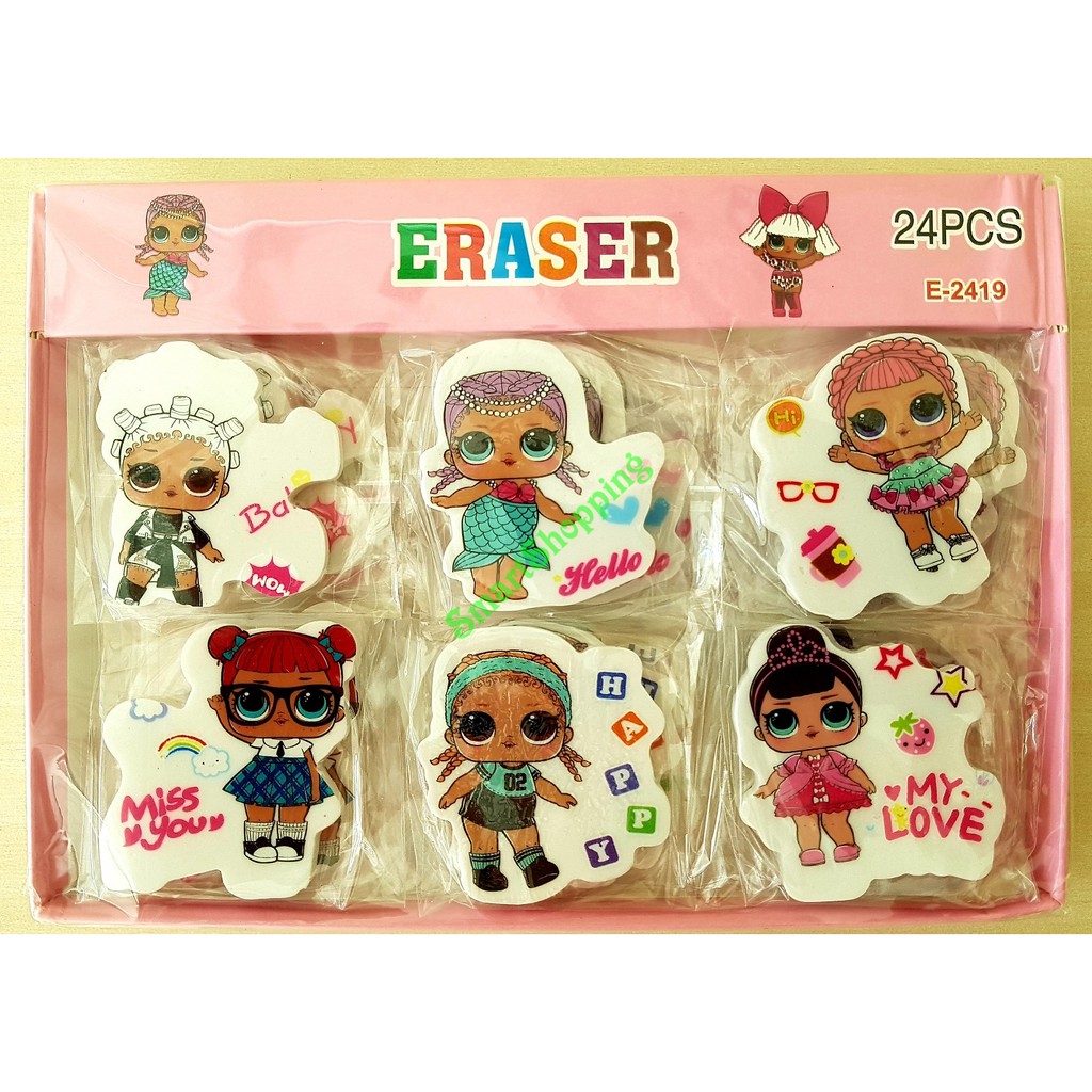 

Penghapus Pensil Model LOL, Tayo, Truck Makanan