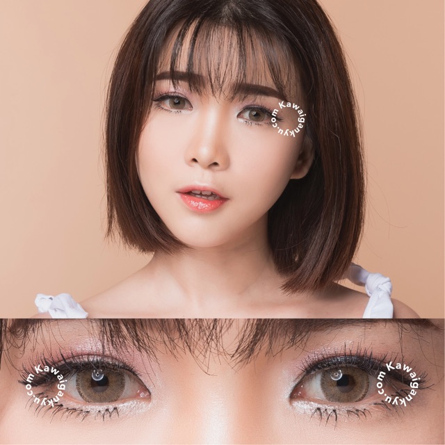 KawaiGankyu Softlens - Princess sole three hazel (1botol)