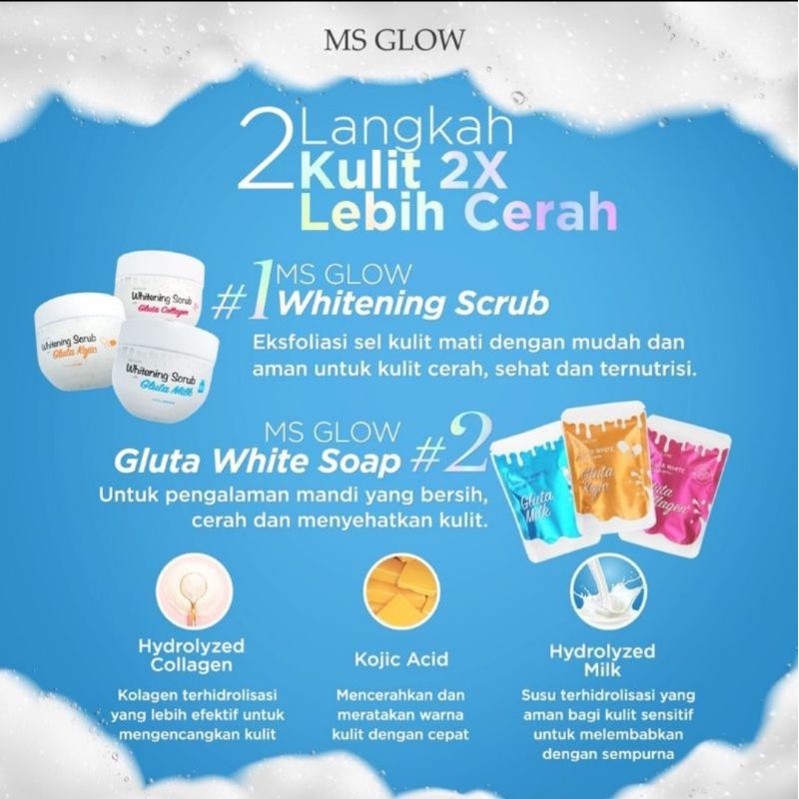 MS GLOW GLUTA SCRUB / SCRUB MS GLOW