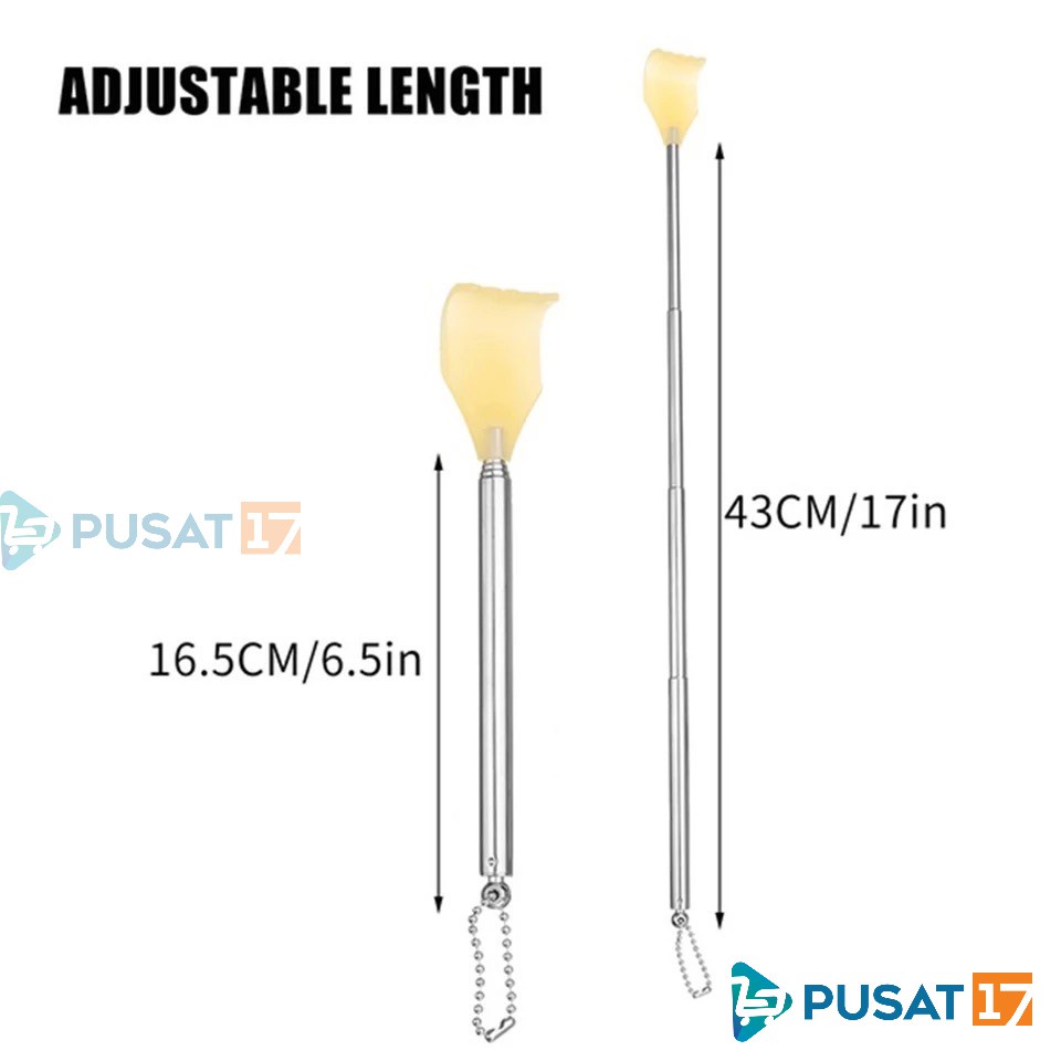 ALAT GARUK PUNGGUNG STAINLESS PVC / 3 MODE TELESKOPIC / ANTI KARAt