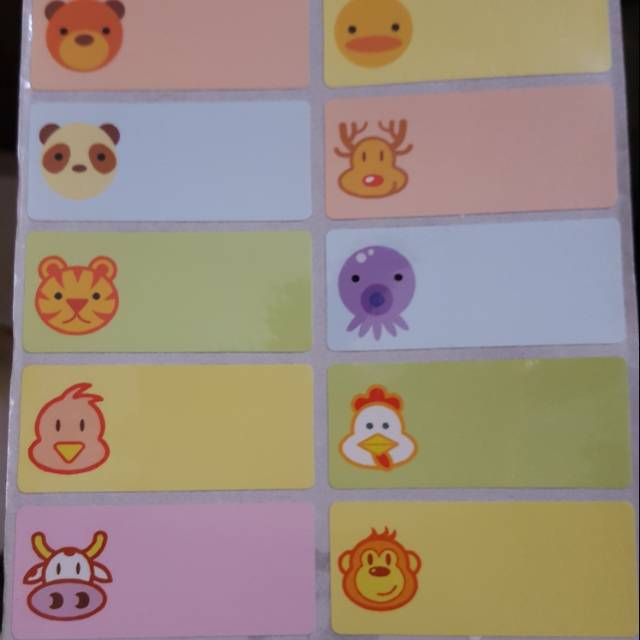 

label nama THE MASKOT ukuran XL stiker nama waterproof