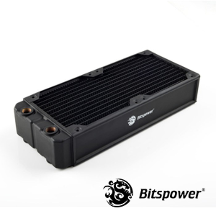 Jual Bitspower Leviathan Xtreme 240 4xG1/4 Radiator (BP-NLX240-F4PB