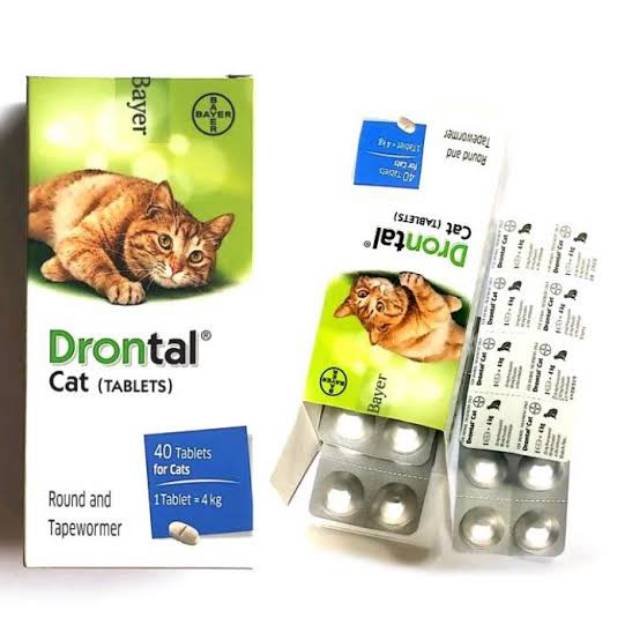 DRONTAL CAT obat cacing kucing