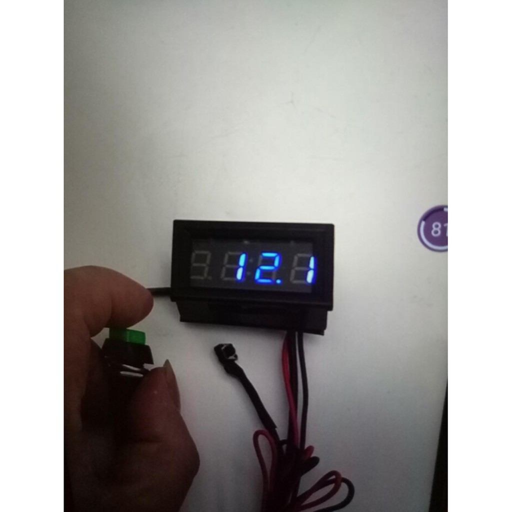 JAM DIGITAL DAN VOLT METER UNTUK MOTOR MOBIL DLL - PERLENGKAPAN MOTOR