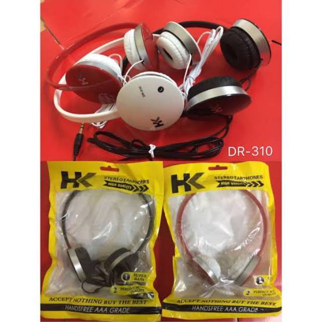 Headset Super  Mega Bass DR-310 HK ori HK d jamin mantap