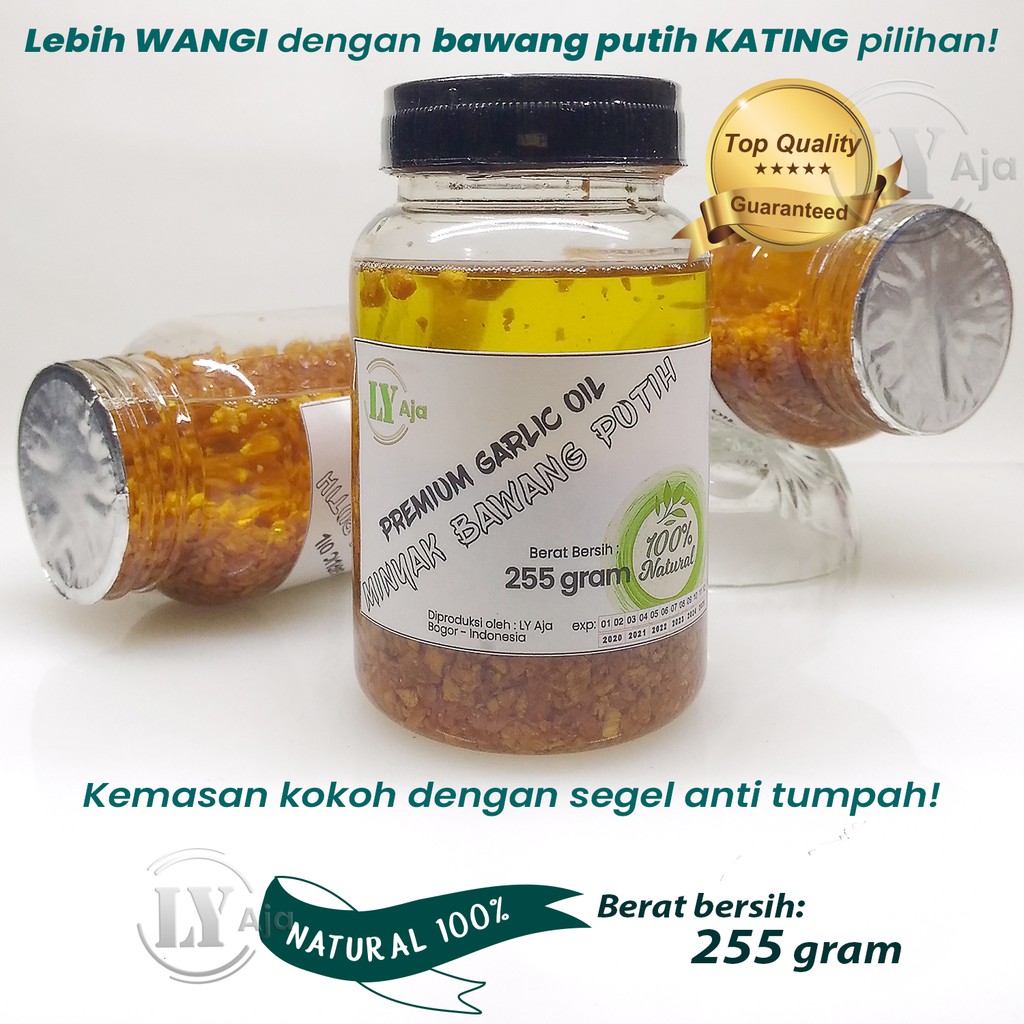 Minyak Bawang Putih KATING Goreng 255 Gram / Premium Garlic Oil LY Aja 255 Gr