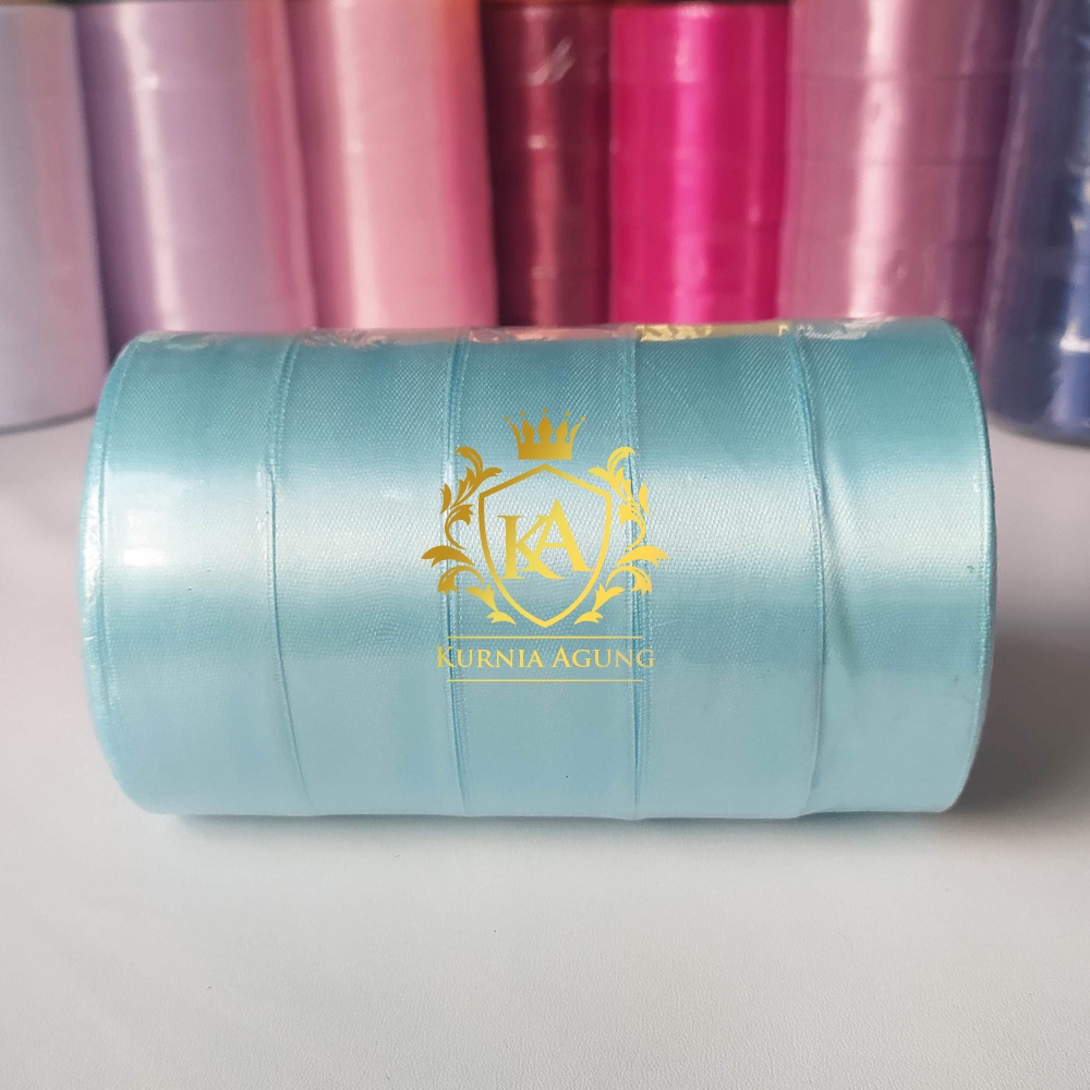 Pita Satin Eagle impor Taiwan Ukuran 2.5cm / 1 Inch souvenir kado murah Dijual Per Roll