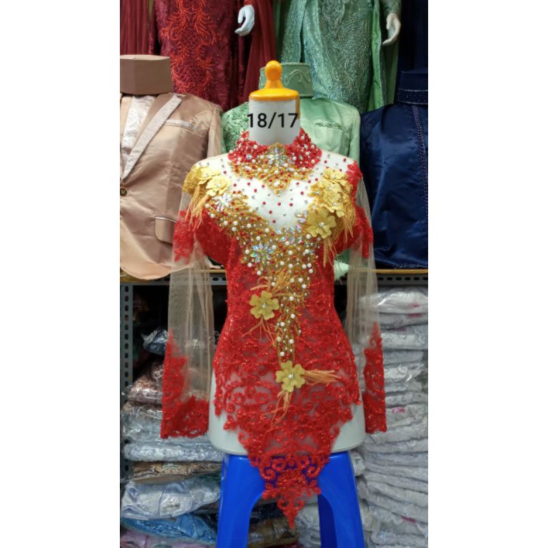 ATASAN FULL PAYET PESTA TRIDI//ATASAN 3 DIMENSI//KEBAYA