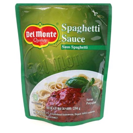 

Delmonte saus Spaghetti Sauce, Barbeque Sauce Pouch 250gram Halal