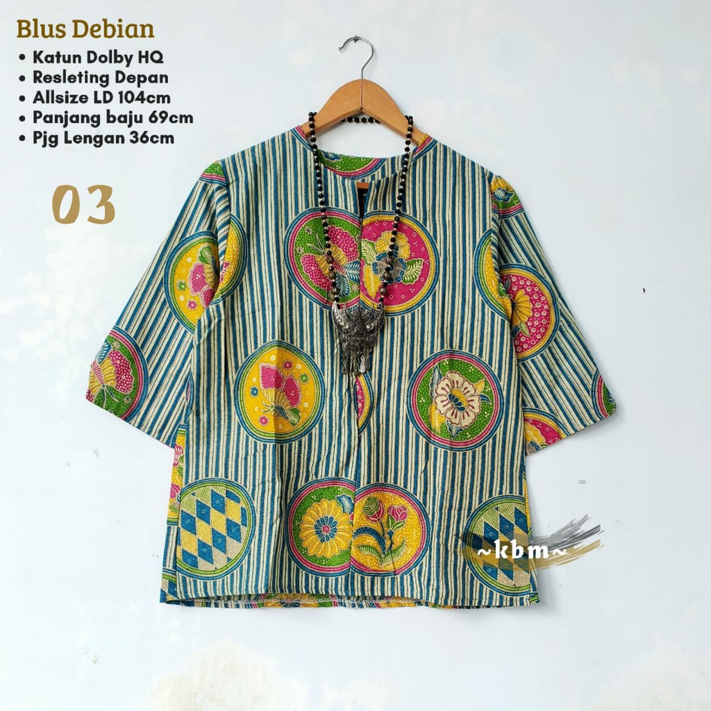 Blus debian ori batik solo