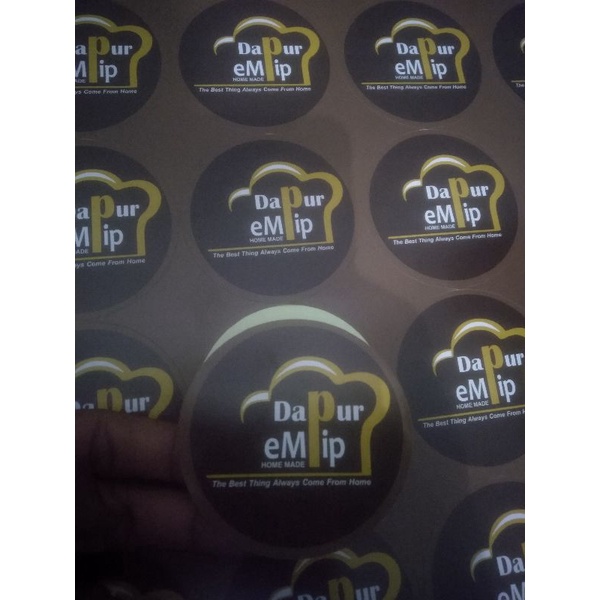 

Cetak + Cutting Stiker Cromo untuk Label/Merk produk