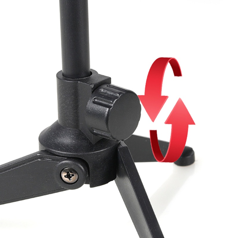 Btsg Adjustable Mic Clip Tripod Portable Mike- Phone Stand Meja Bracket Holder