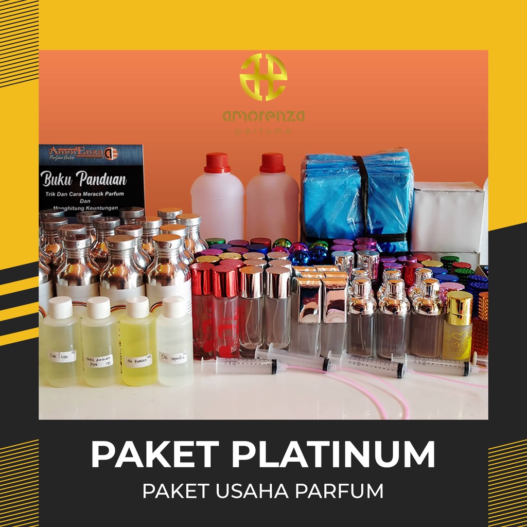 PAKET PLATINUM - PAKET USAHA PARFUM LENGKAP DENGAN BIBIT 250 ML 50 PCS