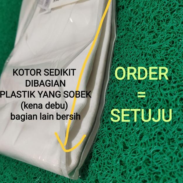 ⅍ Kaos Dalam Pria V neck COLE bukan Croile atau Rider - PUTIH (M) KOTOR ✤