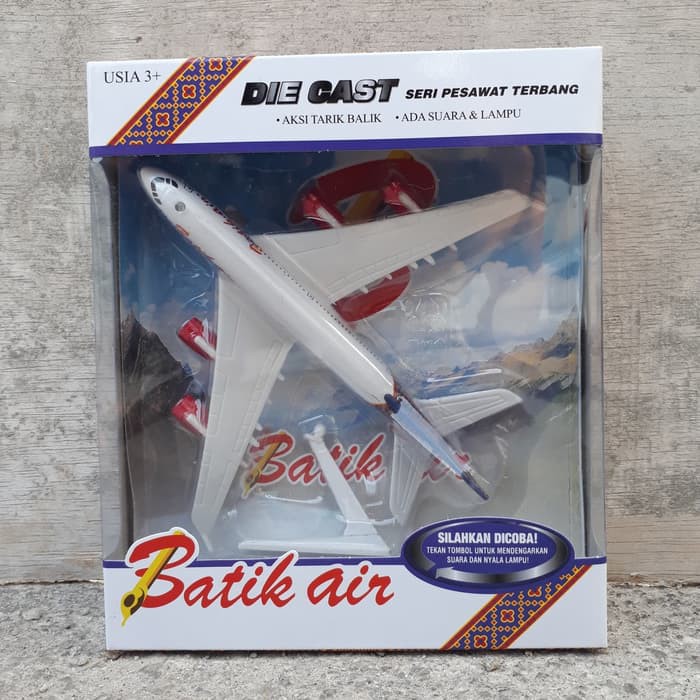 Diecast Pesawat Batik Air - Miniatur, Replika, Diecast