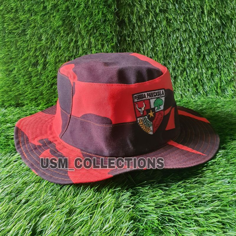TOPI RIMBA LORENG PP PEMUDA PANCASILA / TOPI RIMBA PEMUDA PANCASILA