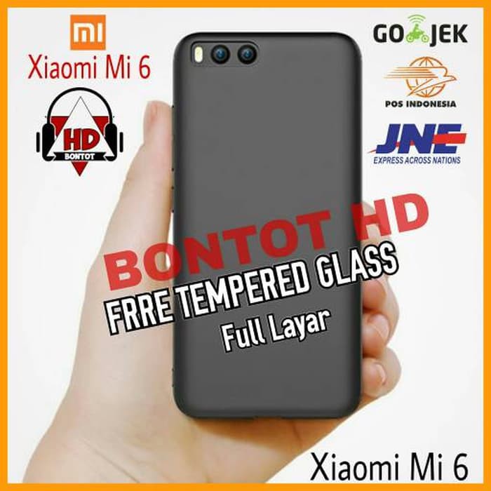 XIAOMI MI 6 MI6 Softcase Matte Armor Slim Case Casing  TEMPERED GLASS