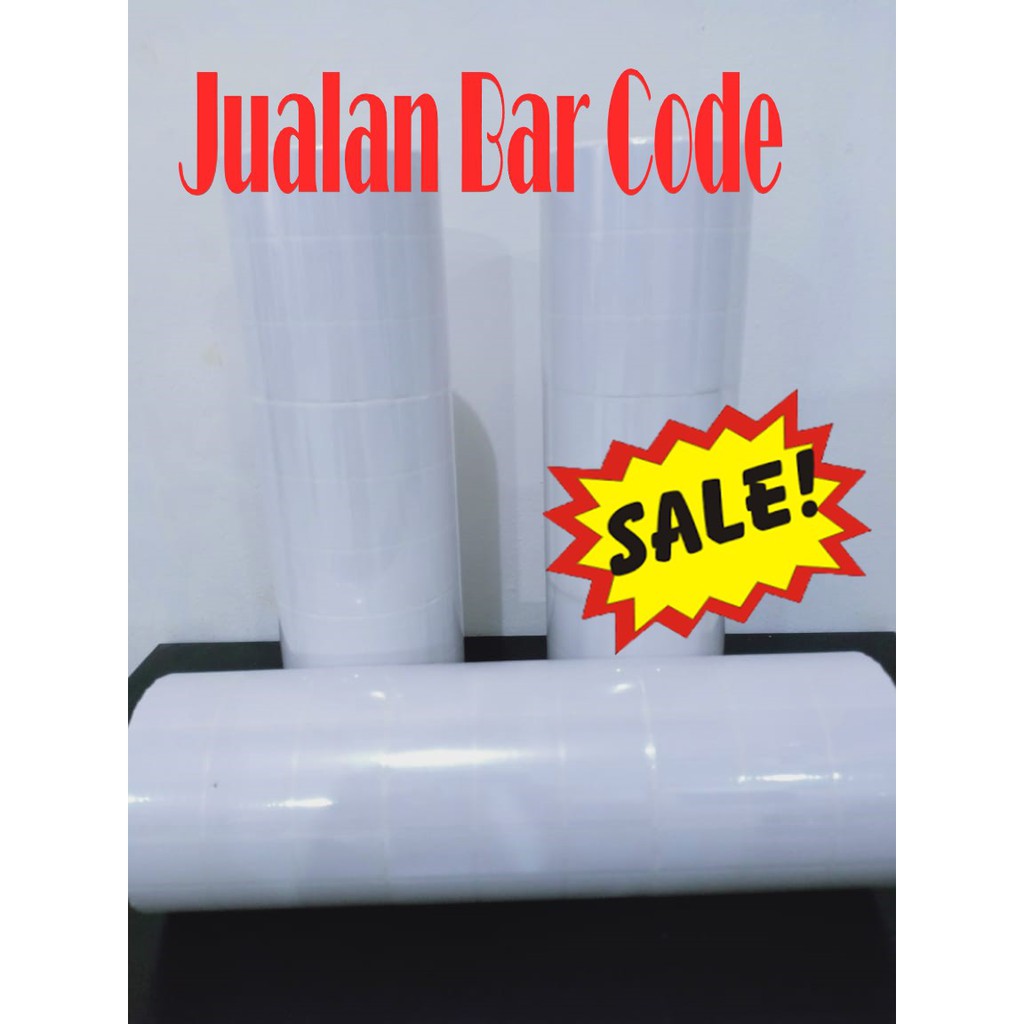 

STIKER LABEL SEMICOATED 33 X 19 / 33x19 3 LINE / CORE 1 INCH ISI 8000 PCS PROMO